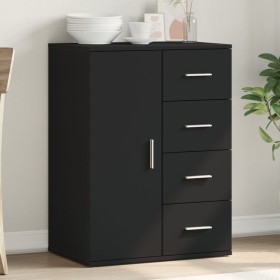 Engineered wood black sideboard 59x39x80 cm by vidaXL, Sideboards - Ref: Foro24-840535, Price: 98,99 €, Discount: %