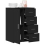 Engineered wood black sideboard 59x39x80 cm by vidaXL, Sideboards - Ref: Foro24-840535, Price: 98,24 €, Discount: %