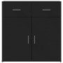 Aparador de madera de ingeniería negro 79x38x80 cm de vidaXL, Aparadores - Ref: Foro24-840521, Precio: 100,79 €, Descuento: %