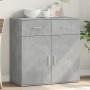 Engineered wood sideboard in gray concrete 79x38x80 cm by vidaXL, Sideboards - Ref: Foro24-840523, Price: 97,84 €, Discount: %