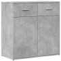 Engineered wood sideboard in gray concrete 79x38x80 cm by vidaXL, Sideboards - Ref: Foro24-840523, Price: 97,84 €, Discount: %