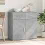 Engineered wood sideboard in gray concrete 79x38x80 cm by vidaXL, Sideboards - Ref: Foro24-840523, Price: 97,84 €, Discount: %