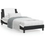 Cama con cabecero cuero sintético negro y blanco 80x200 cm de vidaXL, Camas y somieres - Ref: Foro24-3208147, Precio: 128,61 ...