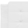 White synthetic leather headboard bed frame 100x200 cm by vidaXL, Beds and slatted bases - Ref: Foro24-3208164, Price: 139,91...