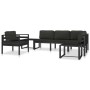 Modular corner sofa 1 unit with anthracite aluminum cushions by vidaXL, Modular outdoor sofas - Ref: Foro24-49239, Price: 265...