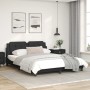 Bed frame with headboard black synthetic leather 160x200cm by vidaXL, Beds and slatted bases - Ref: Foro24-3208191, Price: 18...