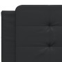 Bed frame with headboard black synthetic leather 160x200cm by vidaXL, Beds and slatted bases - Ref: Foro24-3208191, Price: 18...