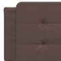 Brown synthetic leather headboard bed frame 160x200 cm by vidaXL, Beds and slatted bases - Ref: Foro24-3208193, Price: 213,64...