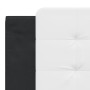 Bed frame with black and white synthetic leather headboard by vidaXL, Beds and slatted bases - Ref: Foro24-3208203, Price: 18...