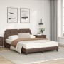 Cama con colchón cuero sintético marrón 120x200 cm de vidaXL, Camas y somieres - Ref: Foro24-3208854, Precio: 402,64 €, Descu...