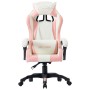 Silla gaming de cuero sintético rosa de vidaXL, Sillas de oficina - Ref: Foro24-287984, Precio: 135,87 €, Descuento: %