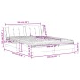 Cama con colchón cuero sintético marrón 160x200 cm de vidaXL, Camas y somieres - Ref: Foro24-3208875, Precio: 477,01 €, Descu...