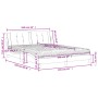 Bett mit Cappuccino-Kunstledermatratze 160x200 cm von vidaXL, Betten und Lattenroste - Ref: Foro24-3208877, Preis: 436,88 €, ...