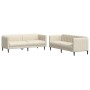 2-piece cream-colored fabric sofa set by vidaXL, Sofas - Ref: Foro24-3209245, Price: 589,20 €, Discount: %