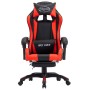 Gaming chair with footrest in red and black synthetic leather by vidaXL, Office chairs - Ref: Foro24-287987, Price: 173,64 €,...