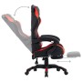 Gaming chair with footrest in red and black synthetic leather by vidaXL, Office chairs - Ref: Foro24-287987, Price: 173,64 €,...