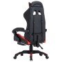 Gaming chair with footrest in red and black synthetic leather by vidaXL, Office chairs - Ref: Foro24-287987, Price: 173,64 €,...