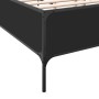 Estructura de cama madera de ingeniería y metal negro 135x190cm de vidaXL, Camas y somieres - Ref: Foro24-3279812, Precio: 14...