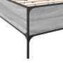 Estructura cama madera ingeniería metal gris Sonoma 140x190 cm de vidaXL, Camas y somieres - Ref: Foro24-3279810, Precio: 141...