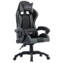 Silla gaming de cuero sintético gris de vidaXL, Sillas de oficina - Ref: Foro24-287980, Precio: 183,62 €, Descuento: %