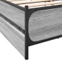 Sonoma-graues Holzwerkstoffbett mit Schubladen 200x200 cm von vidaXL, Betten und Lattenroste - Ref: Foro24-3279915, Preis: 19...