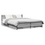 Cama con cajones madera ingeniería gris Sonoma 120x190 cm de vidaXL, Camas y somieres - Ref: Foro24-3279955, Precio: 174,58 €...