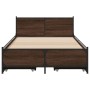 Oak brown engineered wood bed with drawers 75x190 cm by vidaXL, Beds and slatted bases - Ref: Foro24-3279976, Price: 145,21 €...