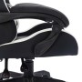 Silla gaming con luces LED RGB cuero sintético blanco y negro de vidaXL, Sillas de oficina - Ref: Foro24-288001, Precio: 187,...