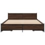 Cama con cajones madera de ingeniería marrón roble 140x200 cm de vidaXL, Camas y somieres - Ref: Foro24-3279936, Precio: 190,...