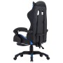 Gaming-Stuhl mit Fußstütze aus blauem und schwarzem Kunstleder von vidaXL, Bürostühle - Ref: Foro24-287986, Preis: 173,53 €, ...