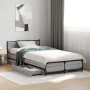 Cama con cajones madera de ingeniería gris Sonoma 90x190 cm de vidaXL, Camas y somieres - Ref: Foro24-3279960, Precio: 151,01...