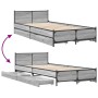 Cama con cajones madera de ingeniería gris Sonoma 90x190 cm de vidaXL, Camas y somieres - Ref: Foro24-3279960, Precio: 151,01...