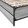 Sonoma gray engineered wood bed with drawers 90x190 cm by vidaXL, Beds and slatted bases - Ref: Foro24-3279960, Price: 151,18...