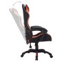 Silla gaming con luces LED RGB cuero sintético naranja y negro de vidaXL, Sillas de oficina - Ref: Foro24-288002, Precio: 198...