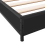 Engineered wood and black metal bed frame 150x200cm by vidaXL, Beds and slatted bases - Ref: Foro24-845141, Price: 94,44 €, D...