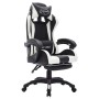 Silla gaming con luces LED RGB cuero sintético blanco y negro de vidaXL, Sillas de oficina - Ref: Foro24-288011, Precio: 194,...