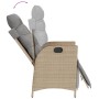 9-teiliges Garten-Esszimmer-Set mit Kissen synthetisches Rattan beige von vidaXL, Gartensets - Ref: Foro24-3213361, Preis: 1,...