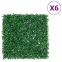 Artificial bush leaf fence 6 units green 50x50 cm by vidaXL, Garden - Ref: Foro24-366634, Price: 71,43 €, Discount: %