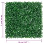 Artificial bush leaf fence 6 units green 50x50 cm by vidaXL, Garden - Ref: Foro24-366634, Price: 71,43 €, Discount: %