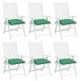 Garden chair cushions 6 pcs Oxford fabric green 40x40x7 cm by vidaXL, Cushions for chairs and sofas - Ref: Foro24-361467, Pri...