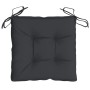 Cojines de silla de jardín 2 uds tela Oxford negro 40x40x7 cm de vidaXL, Cojines para sillas y sofás - Ref: Foro24-361471, Pr...