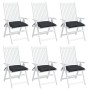 Garden chair cushions 6 pcs black Oxford fabric 40x40x7 cm by vidaXL, Cushions for chairs and sofas - Ref: Foro24-361473, Pri...