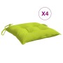 Garden chair cushions 4 pcs Oxford fabric green 40x40x7 cm by vidaXL, Cushions for chairs and sofas - Ref: Foro24-361484, Pri...