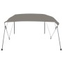 Toldo bimini de 4 arcos gris 236x199x135 cm de vidaXL, Cubiertas para almacenamiento de barcas - Ref: Foro24-94807, Precio: 2...