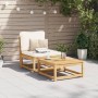 Garden sofa with solid acacia wood cushions by vidaXL, Modular outdoor sofas - Ref: Foro24-366489, Price: 119,77 €, Discount: %