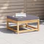 Garden stool with solid acacia wood cushions by vidaXL, Modular outdoor sofas - Ref: Foro24-366496, Price: 108,20 €, Discount: %