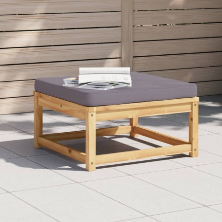 Garden stool with solid acacia wood cushions by vidaXL, Modular outdoor sofas - Ref: Foro24-366496, Price: 108,20 €, Discount: %