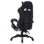 Silla gaming con luces LED RGB cuero sintético dorado y negro de vidaXL, Sillas de oficina - Ref: Foro24-288008, Precio: 210,...