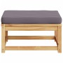 Garden stool with solid acacia wood cushions by vidaXL, Modular outdoor sofas - Ref: Foro24-366496, Price: 108,20 €, Discount: %