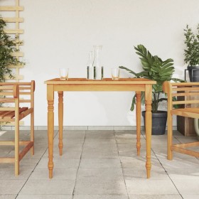 Batavia table made of solid teak wood 85x85x75 cm by vidaXL, Garden tables - Ref: Foro24-363254, Price: 141,76 €, Discount: %